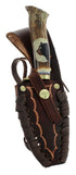 Hand Crafted Hunting Stag Knife Knife Ken Richardson Carve 9" JX126206
